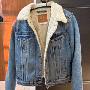 Levi's Original Lined Denim Trucker Jacket - Size M